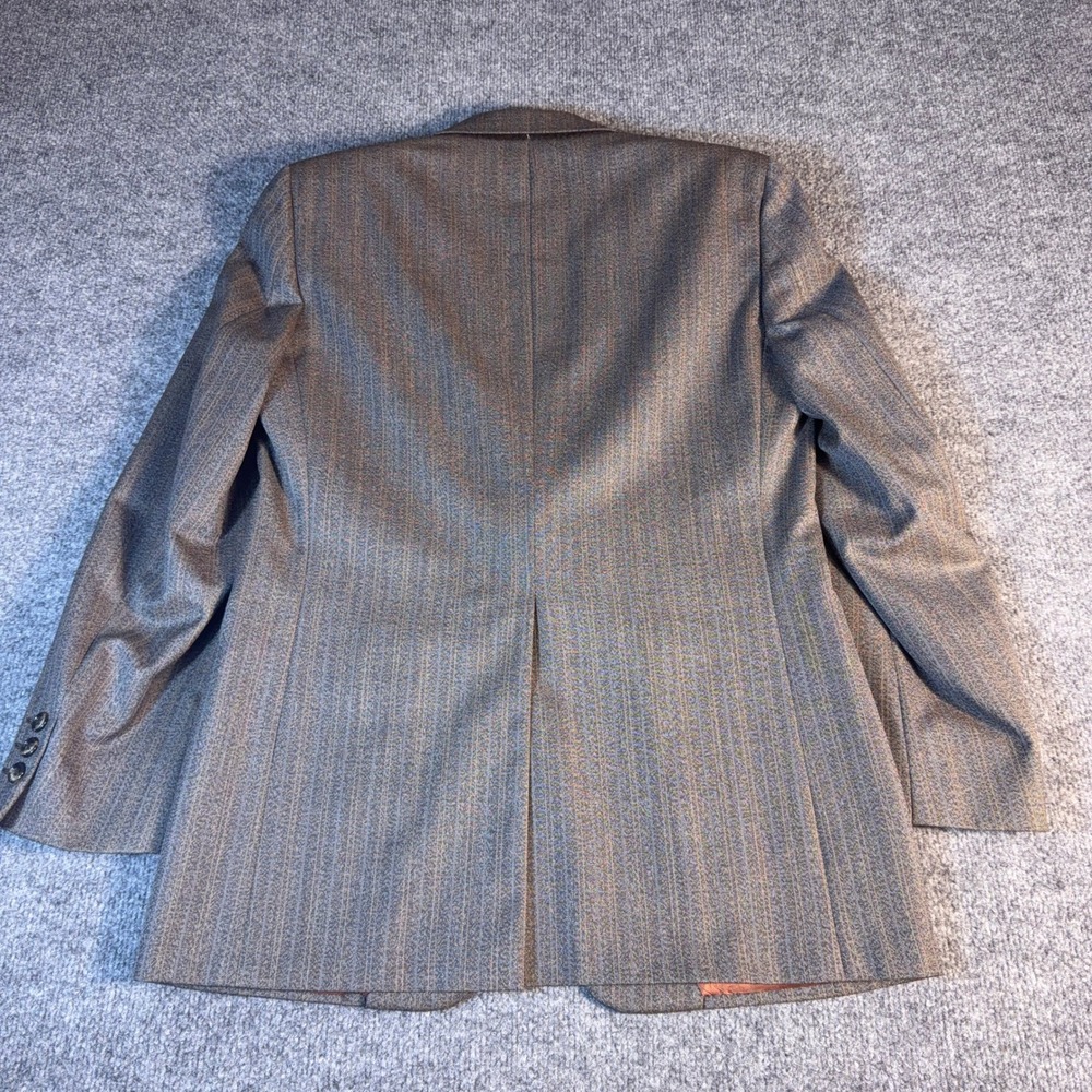 Christian Dior Monsieur Brown Pinstripe Blazer Vintage 2-Button Sport Coat - Picture 2 of 14